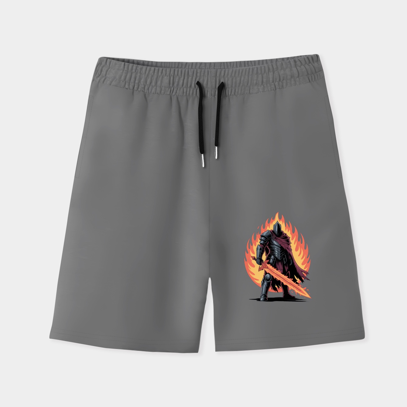 dark soul flame warrior Men's Quick-Dry Athletic Shorts