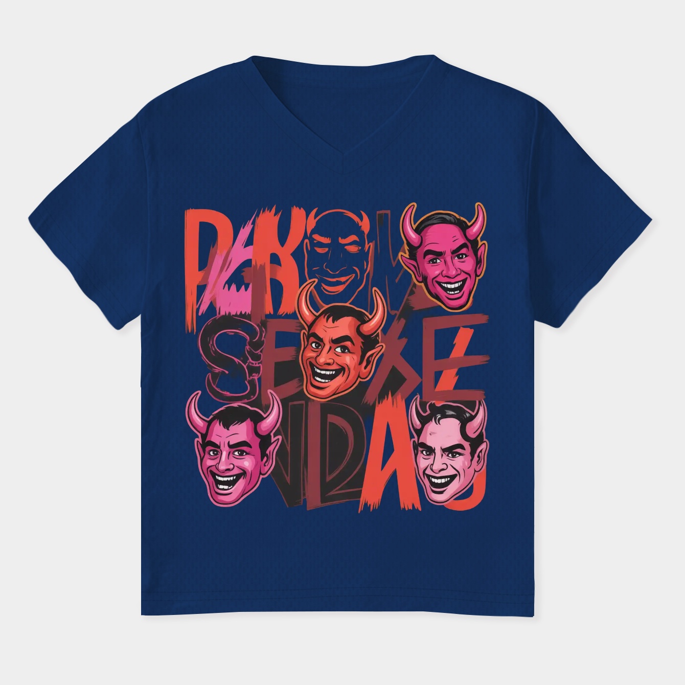 Pink Devil Colson Women's Plus Size V-Neck T-Shirt