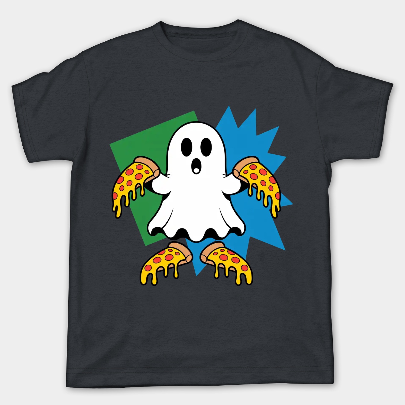 Pizza Ghost Women's Plus Size T-shirt