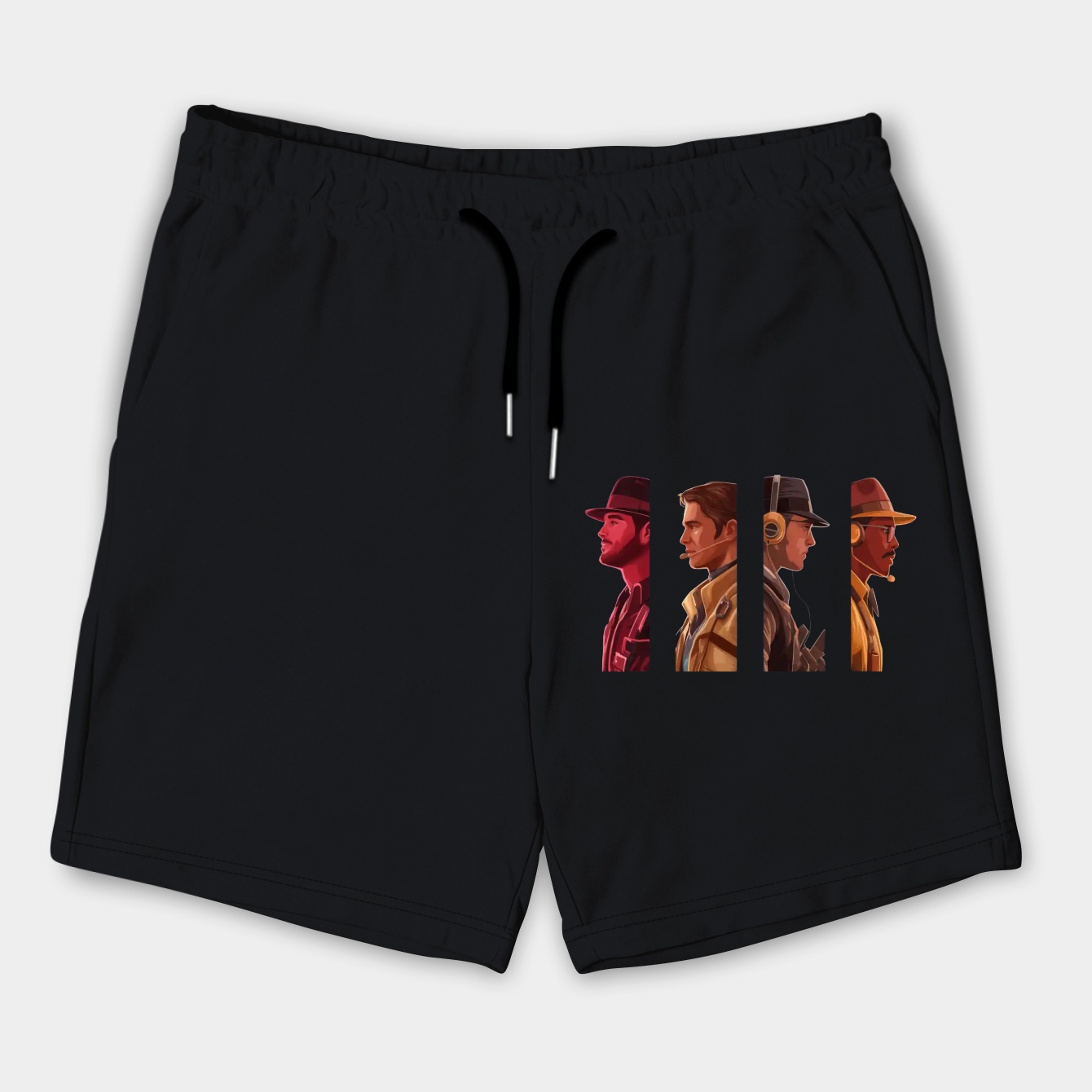 Team Fortress 2 Dramatic Class Silhouettes Men's Shorts