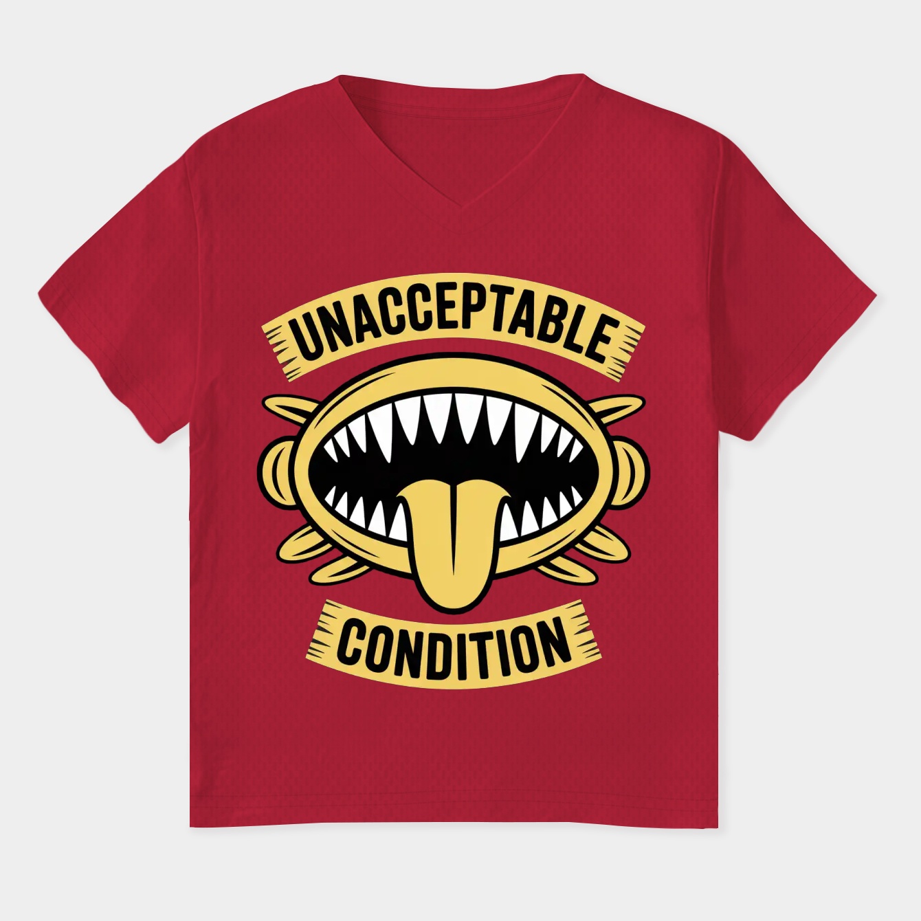 Unacceptable Condition Women's Plus Size V-Neck T-Shirt