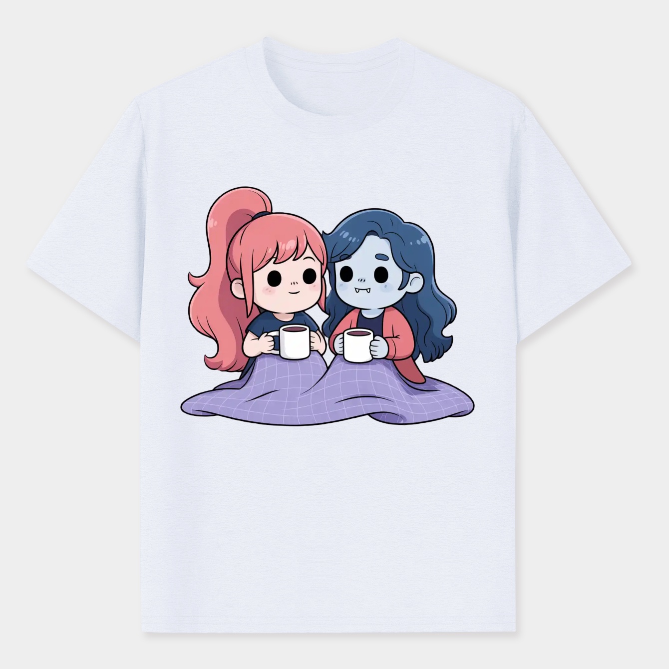 Bubblegum & Marceline Chibi Men's Performance Athletic T-Shirt