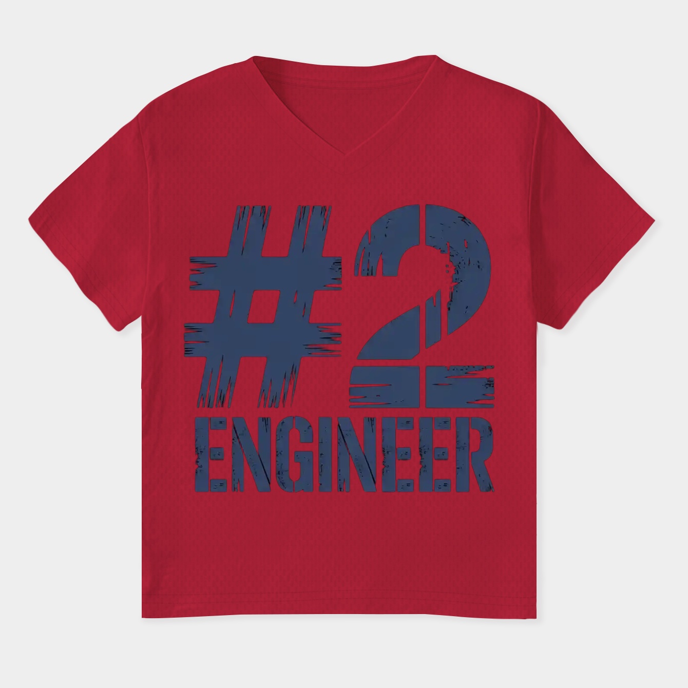 Engineer Number 2 BLU Women's Plus Size V-Neck T-Shirt