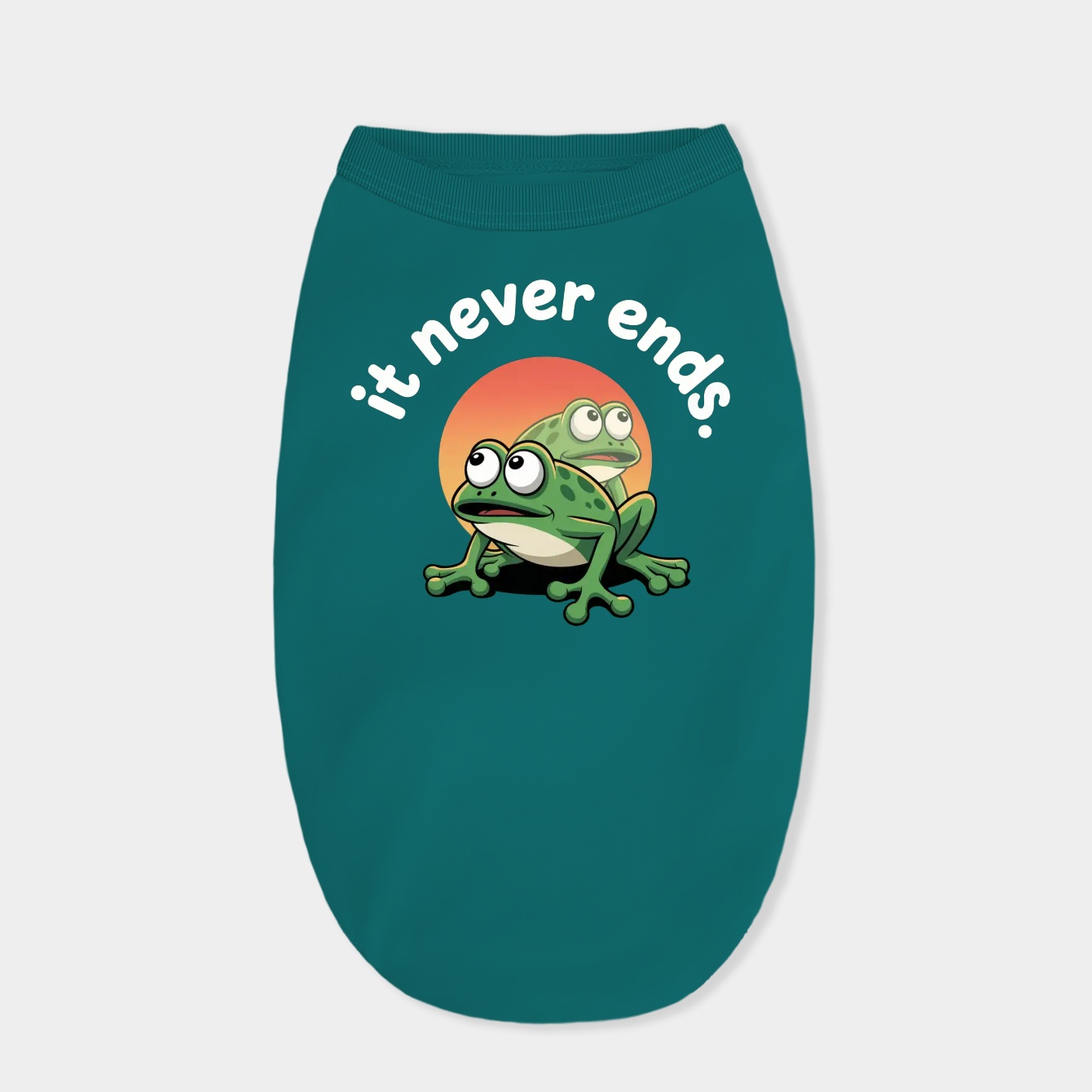 It Never Ends Trauma Frog Meme Dog Shirt