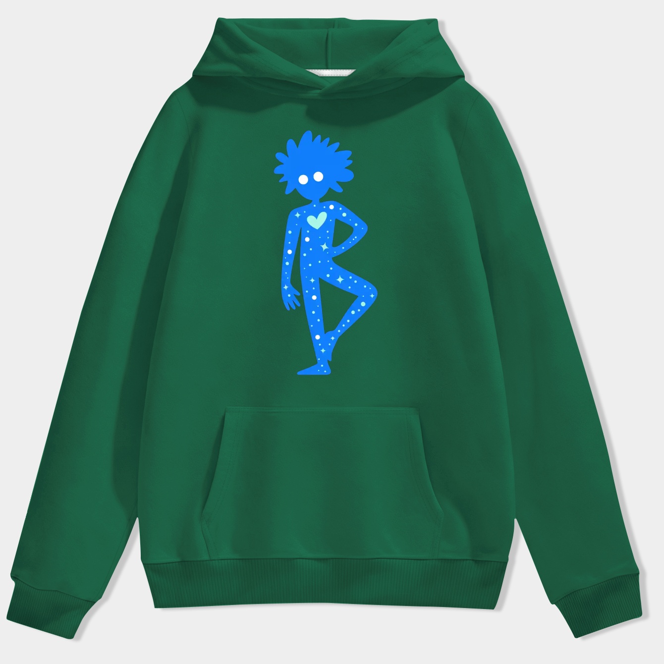 Blue vampire queen Men's Hoodie