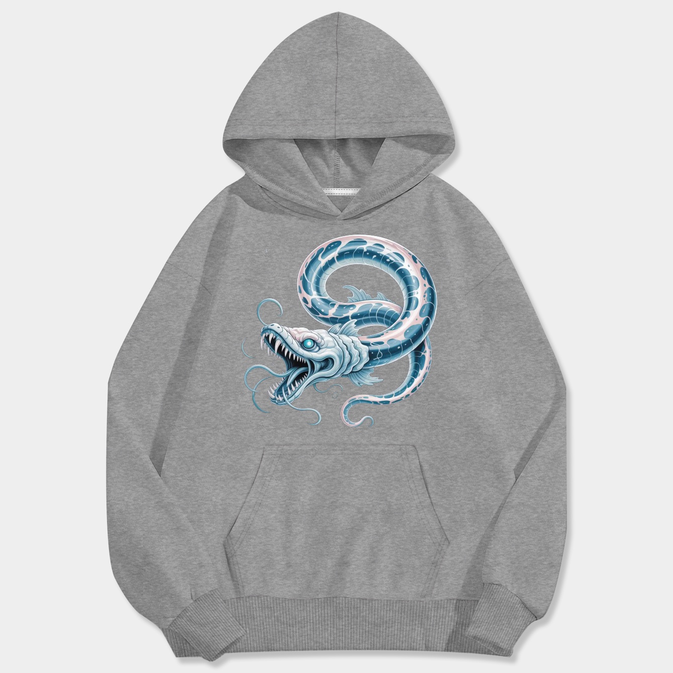 Ghost Leviathan Deep Sea Serpent Men's Big & Tall Hoodie