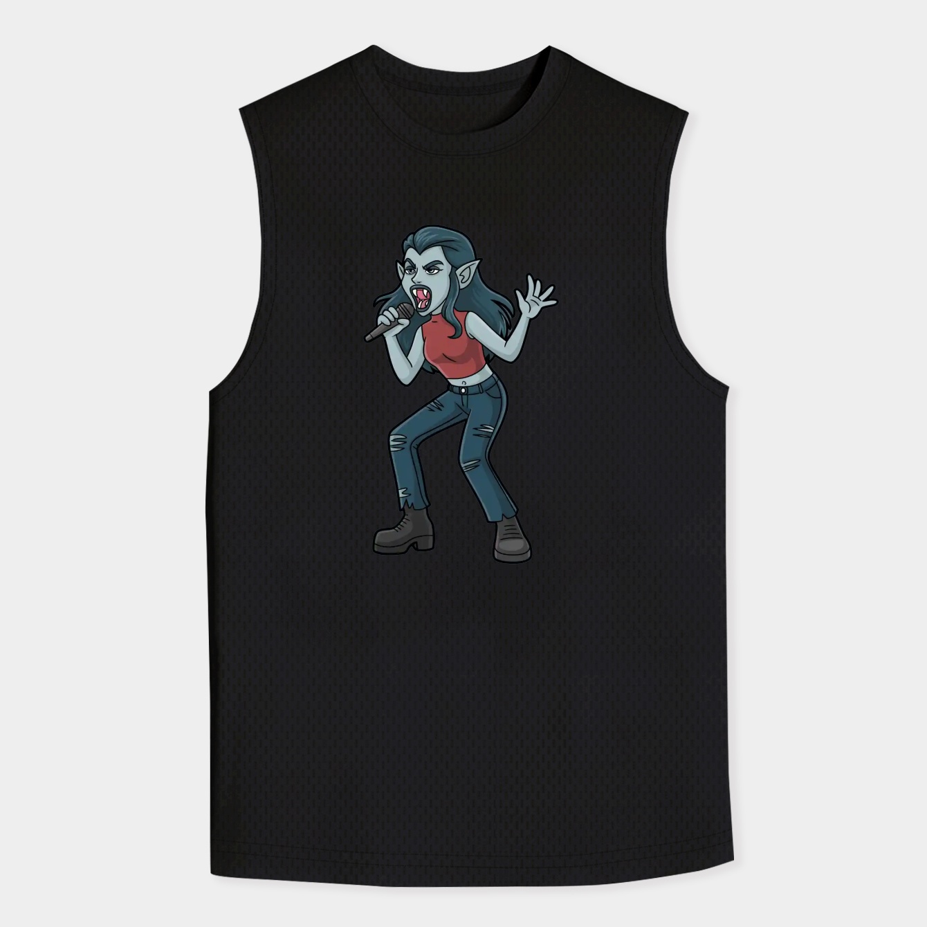 Singing vampire Men's Big & Tall Tank Top