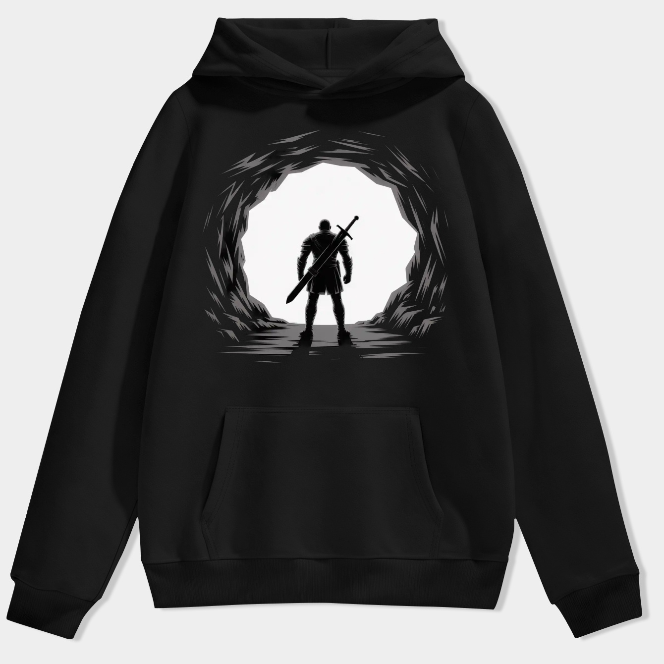 dark soul shadowed warrior Men's Hoodie