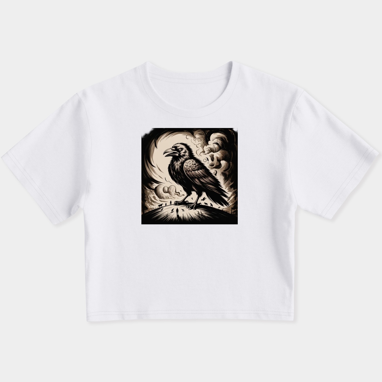 Elden Ring Giant Crow Women's Slim Fit Baby Tee