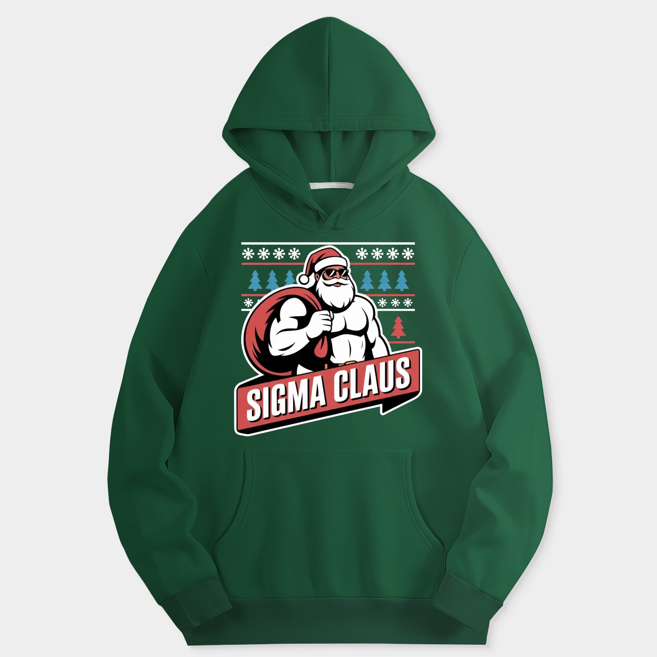 Sigma Claus Cool Santa Funny Christmas Rizz Rizzler Meme