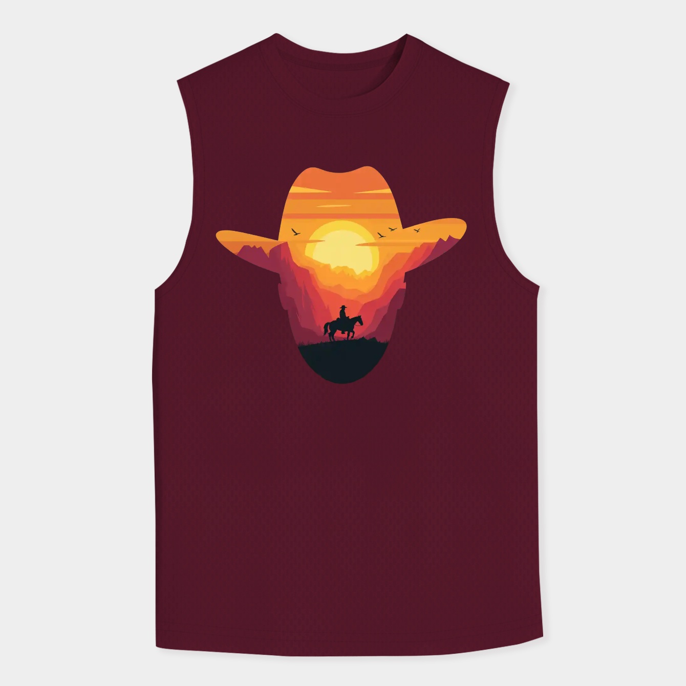 Red-Logo Men's Tank Top