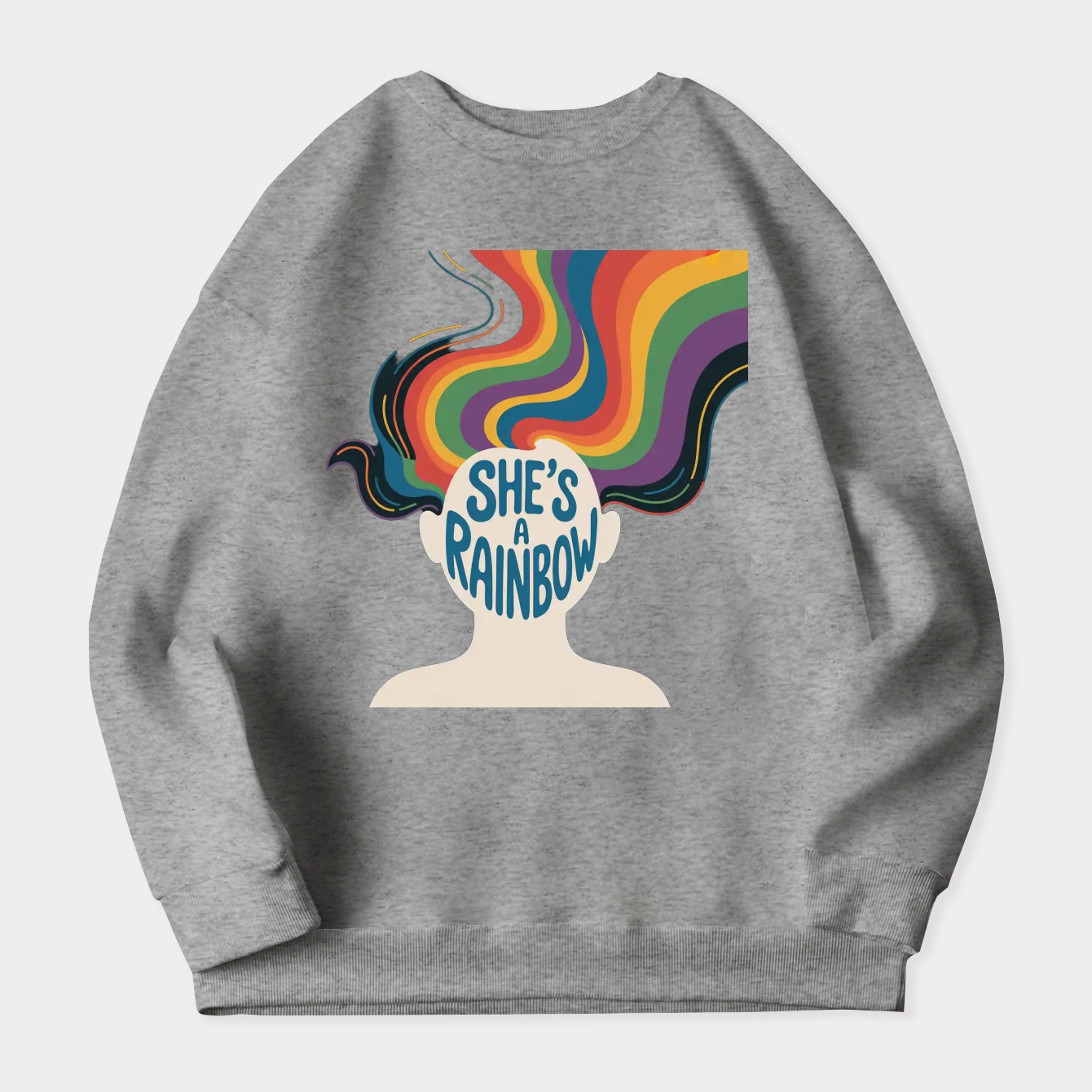 She_s a Rainbow Women's Plus Size Sweatshirt