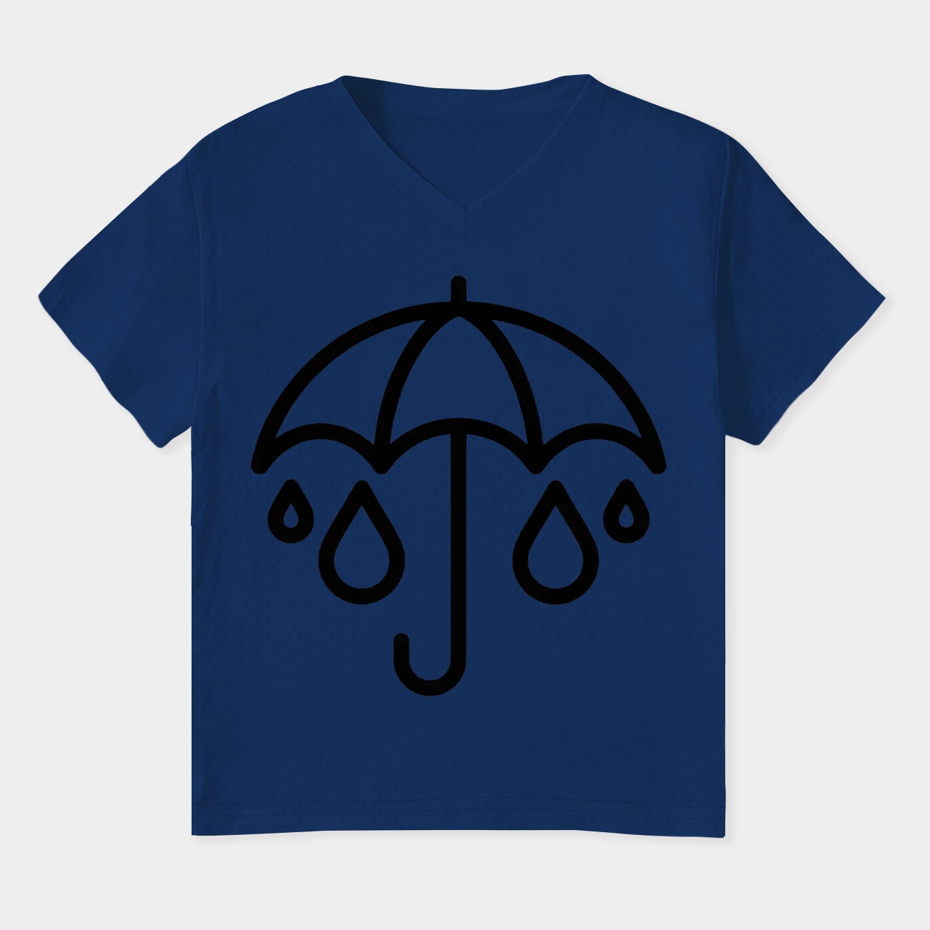 white umbrella Women's Plus Size V-Neck T-Shirt