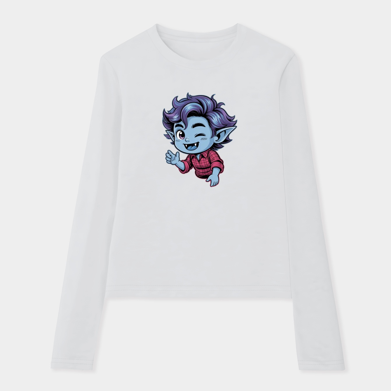 Chibi Marshall Lee Women's Soft Long Sleeve T-Shirt