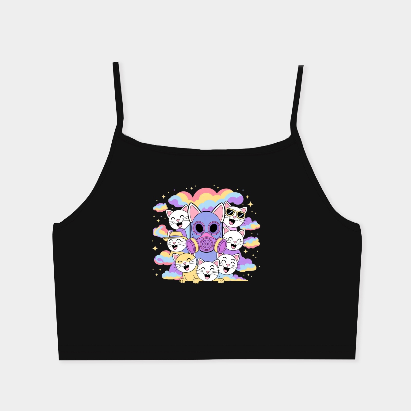 Pyro's Kittyvision Women's  Spaghetti Strap Tank Top