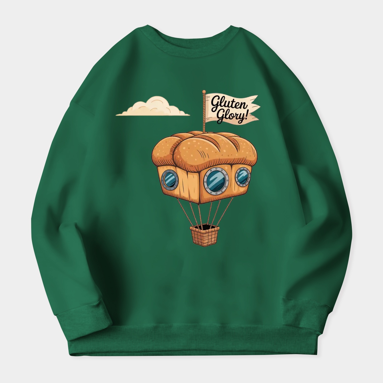 Bread Zeppelin Gluten Glory Women's Crewneck Sweatshirt