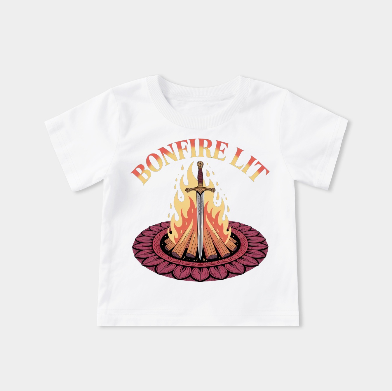Bonfire Lit Mandala Youth Classic T-Shirt