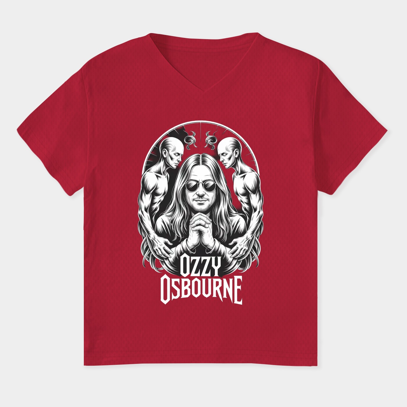 OZZY Osbourne Gothic Design Women's Plus Size V-Neck T-Shirt