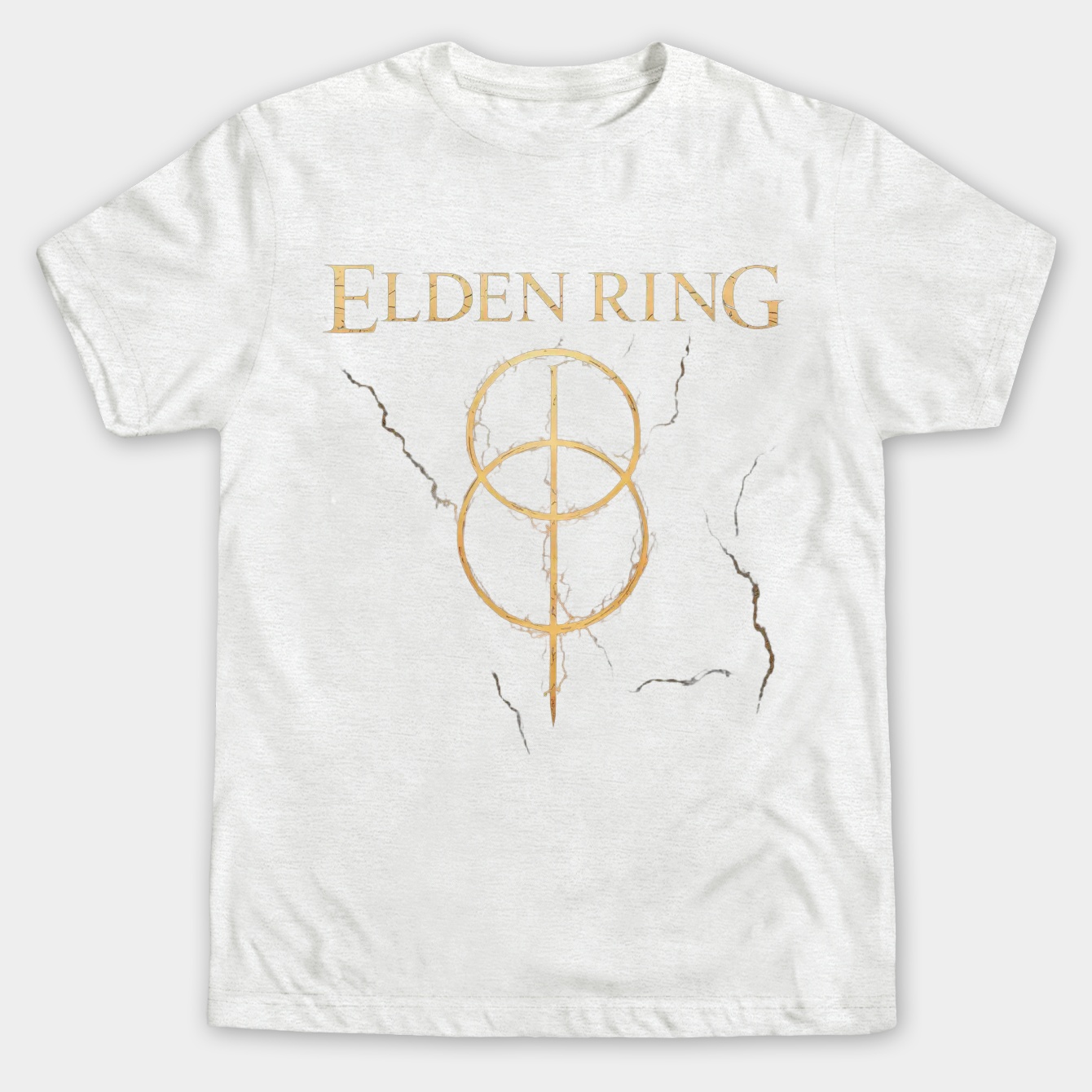 Elden Ring Logo Mineral Wash Men's Big & Tall T-shirt