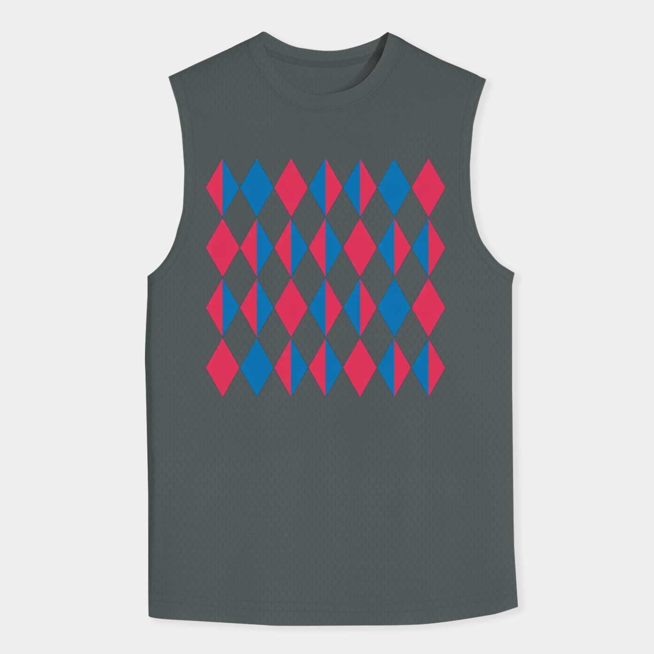 HQ Diamonds Pattern Design Men's Big & Tall Tank Top