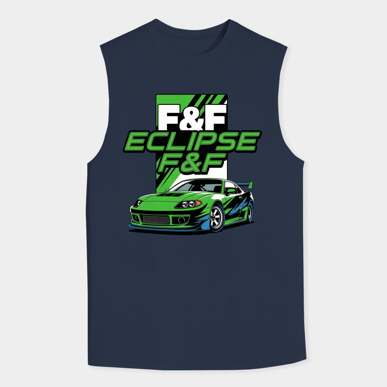 F&F Eclipse Street Racer Men's Big & Tall Tank Top
