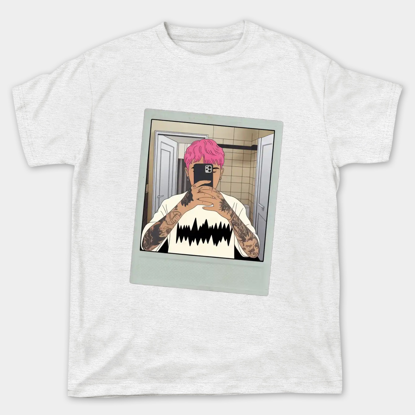 lil rapper polaroid Women's Plus Size T-shirt