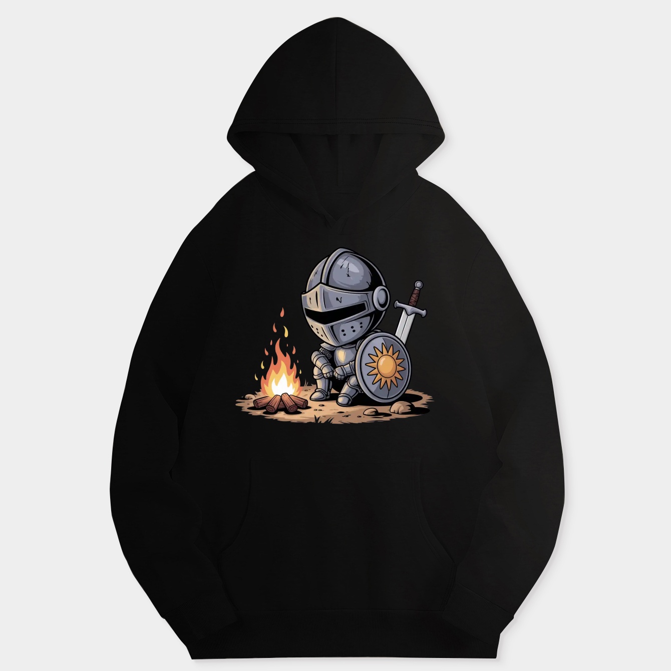 chibi dark soul knight bonfire
