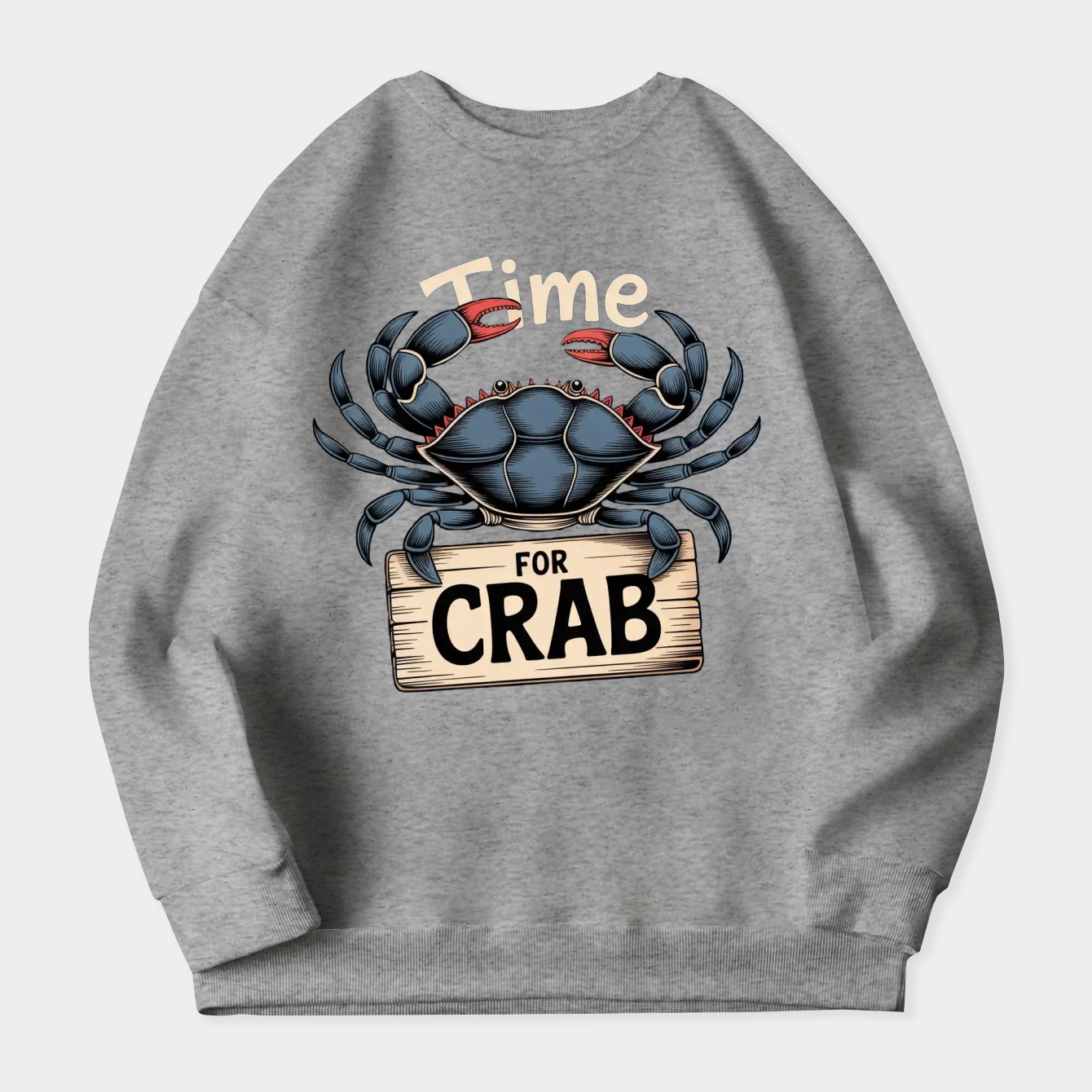 Time For Crab Women's Plus Size Sweatshirt