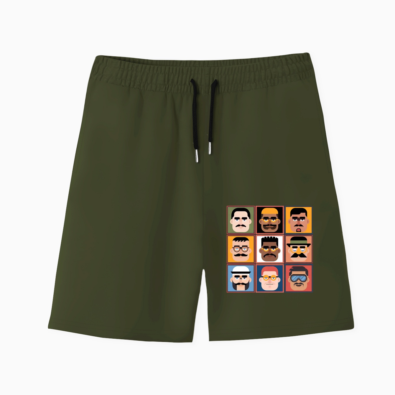 TF2 BoxFace 1 Men's Quick-Dry Athletic Shorts