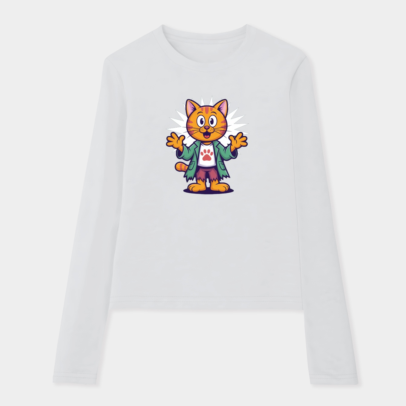 Garfmaeda Women's Soft Long Sleeve T-Shirt