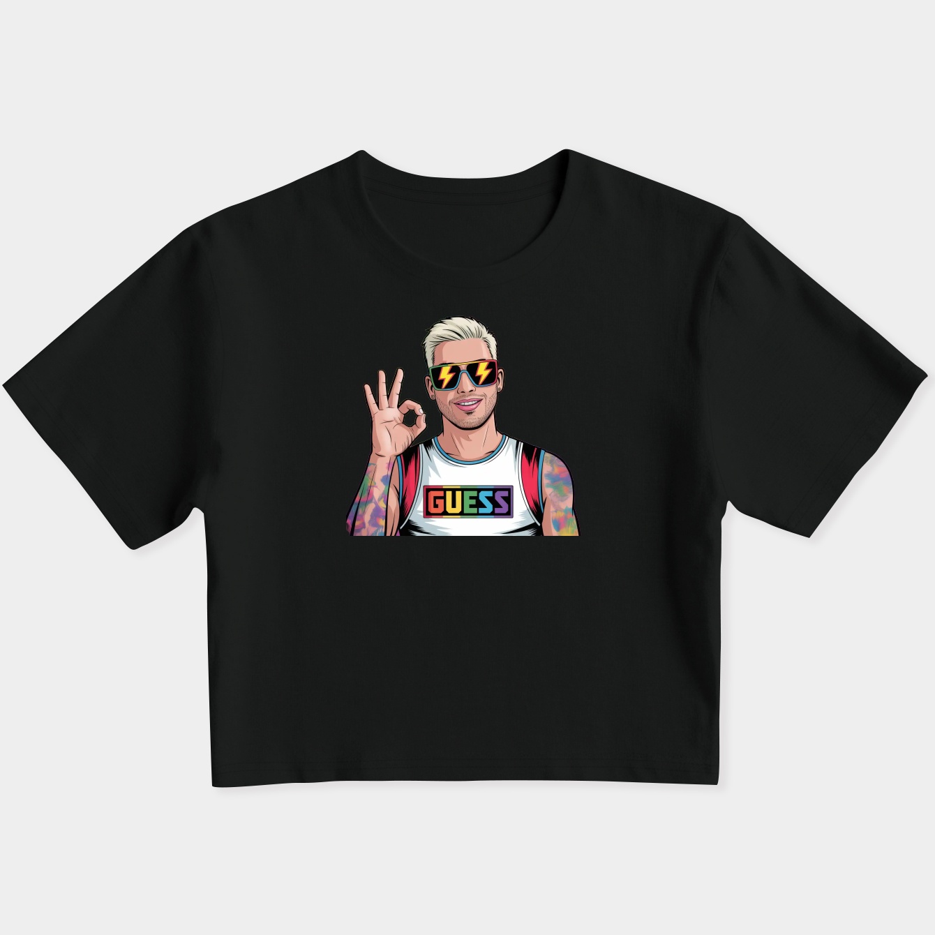 J Balvin Women's Slim Fit Baby Tee