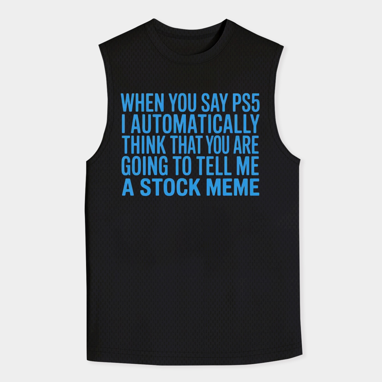 Stock Meme (Blue) Men's Tank Top
