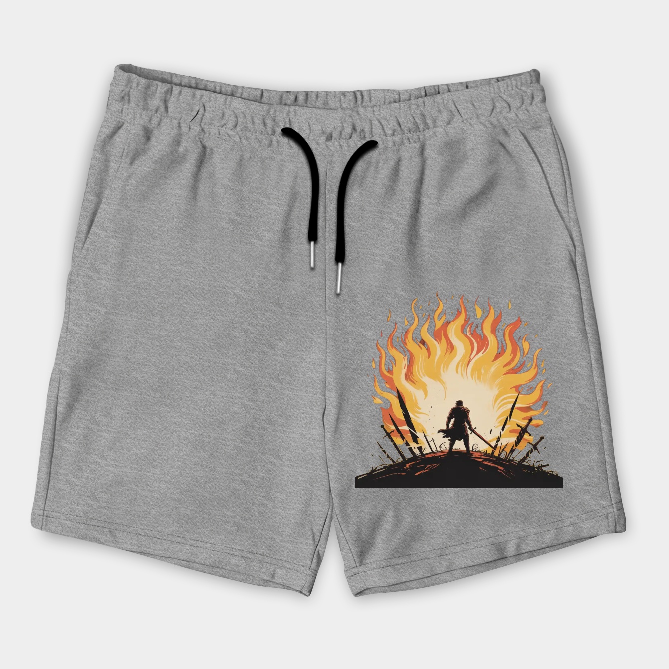 elden ring fantasy fire circle Men's Shorts