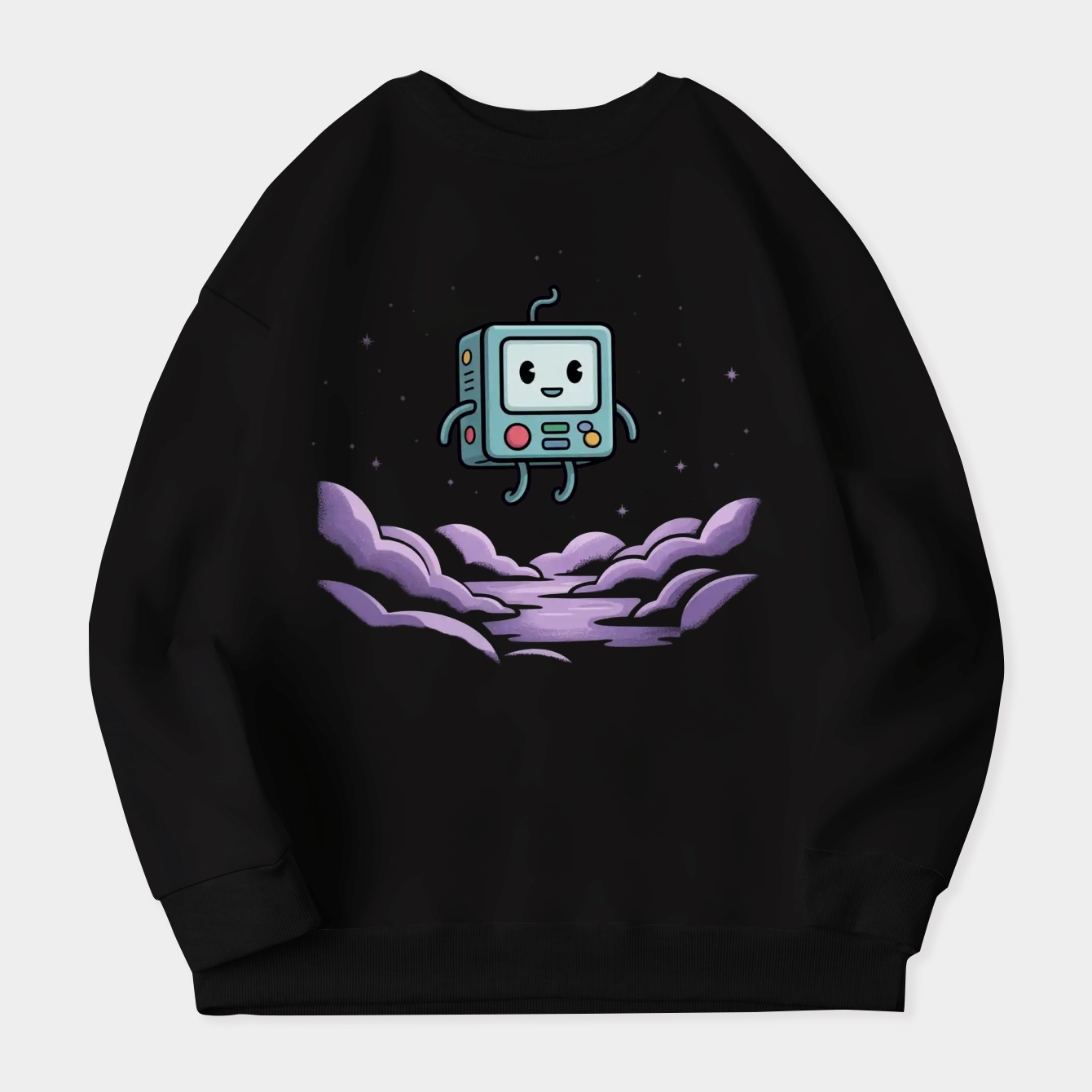 Floating Bmo (Adventure Time) Women's Plus Size Sweatshirt