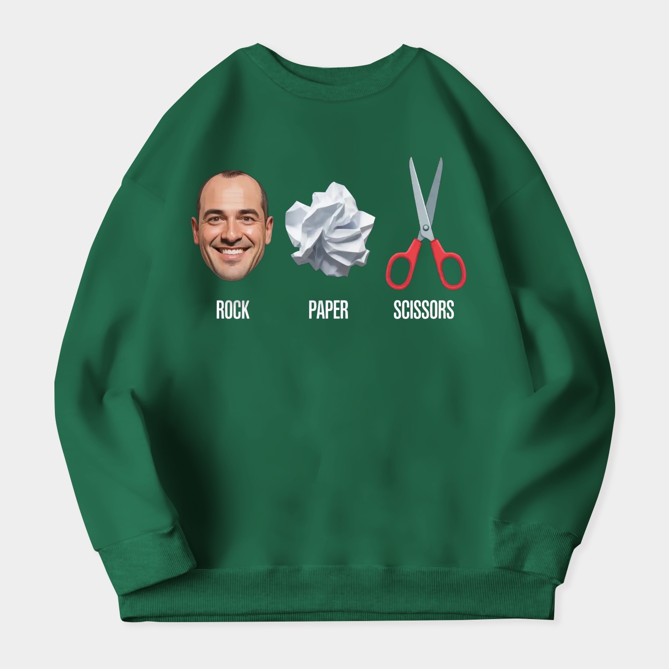 Rock Paper Scissors Women's Crewneck Sweatshirt