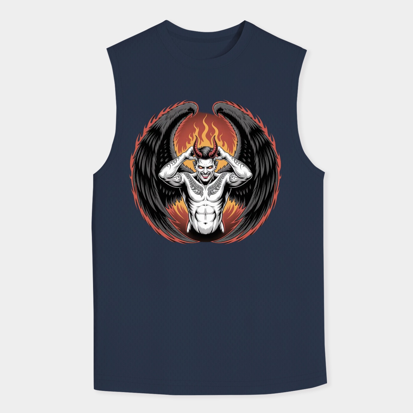 The Devil Wears Hooker Boots Men's Big & Tall Tank Top