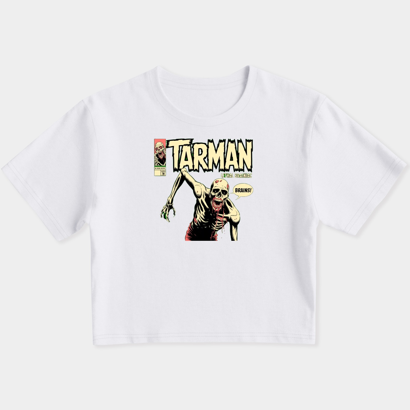 Tarman Issue 2 Lethal Brainiac Women's Slim Fit Baby Tee
