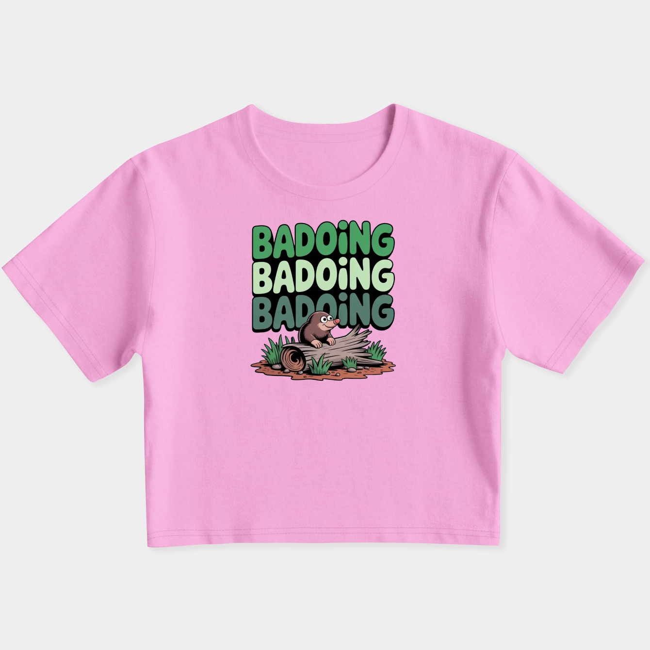 badoing Classic Women's Slim Fit Baby Tee