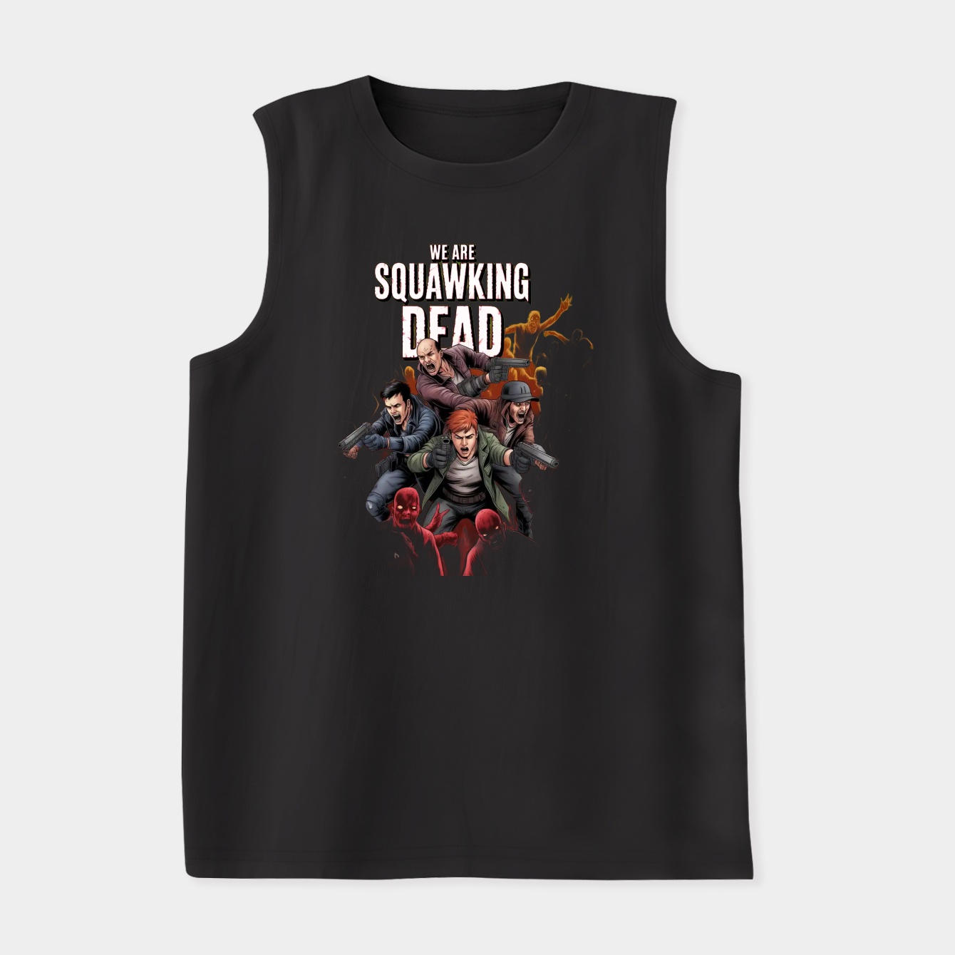 SQUAWKING DEAD Comic Book Women's Soft Tank Top