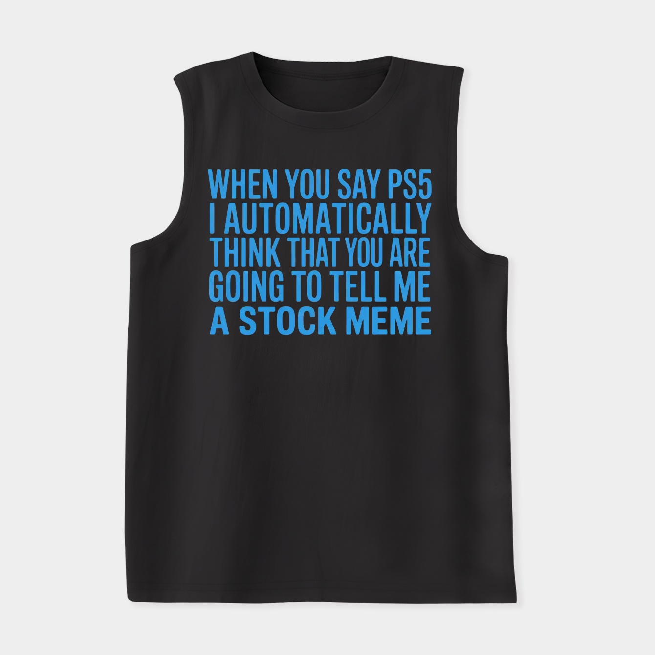 Stock Meme (Blue) Women's Soft Tank Top