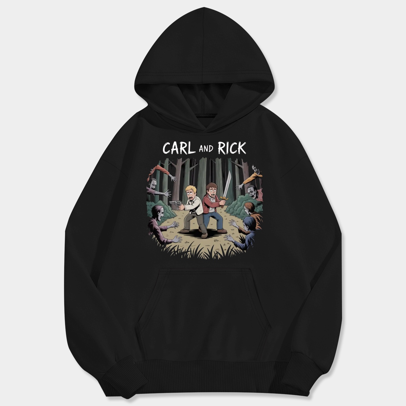 Carl & Rick Men's Big & Tall Hoodie