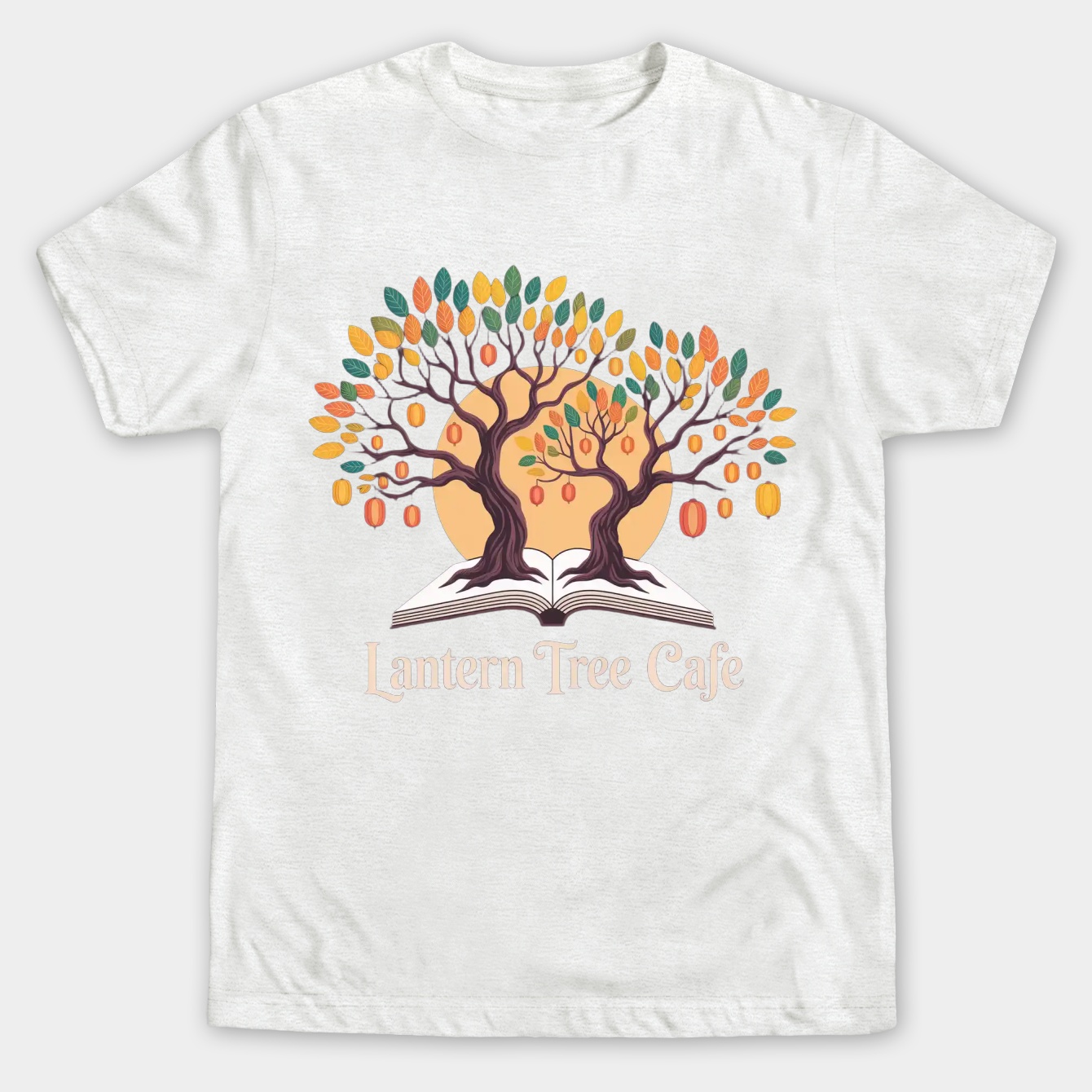 Lantern Tree Cafe Men's Big & Tall T-shirt