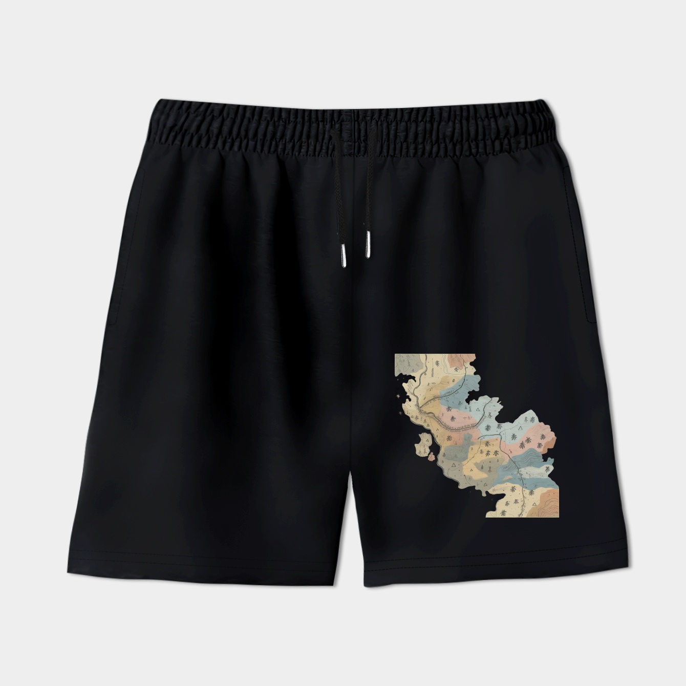 Red Dead Redemption Map Poster Women's Shorts