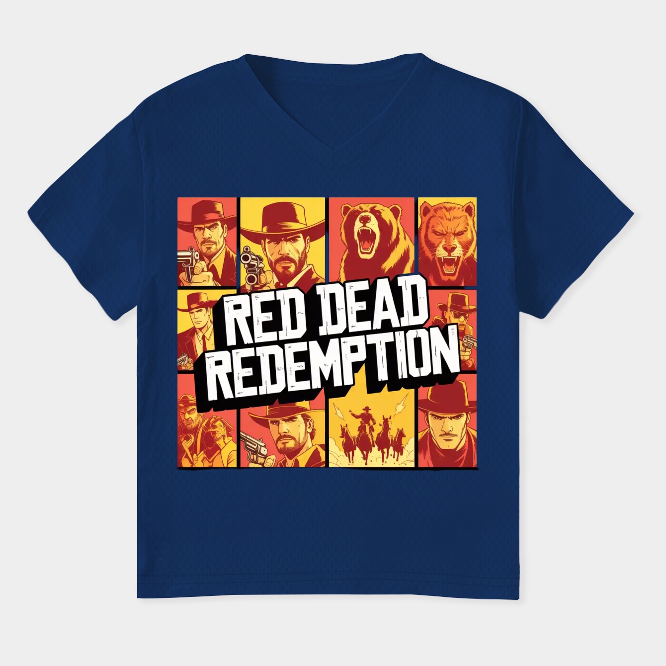 RED-THEFT-REDEMPTION Women's Plus Size V-Neck T-Shirt