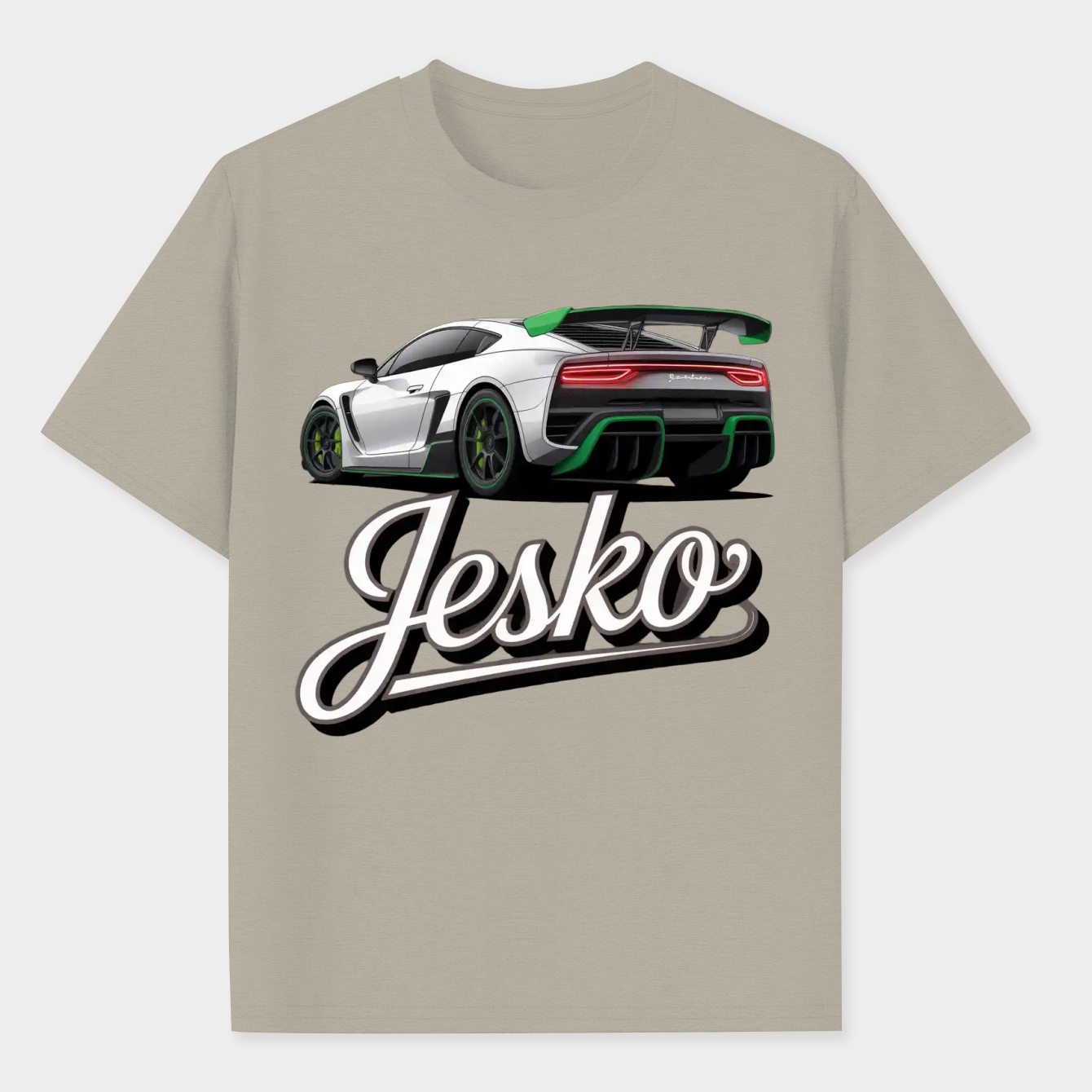 Jesko Hypercar Rear View Men's Performance Athletic T-Shirt