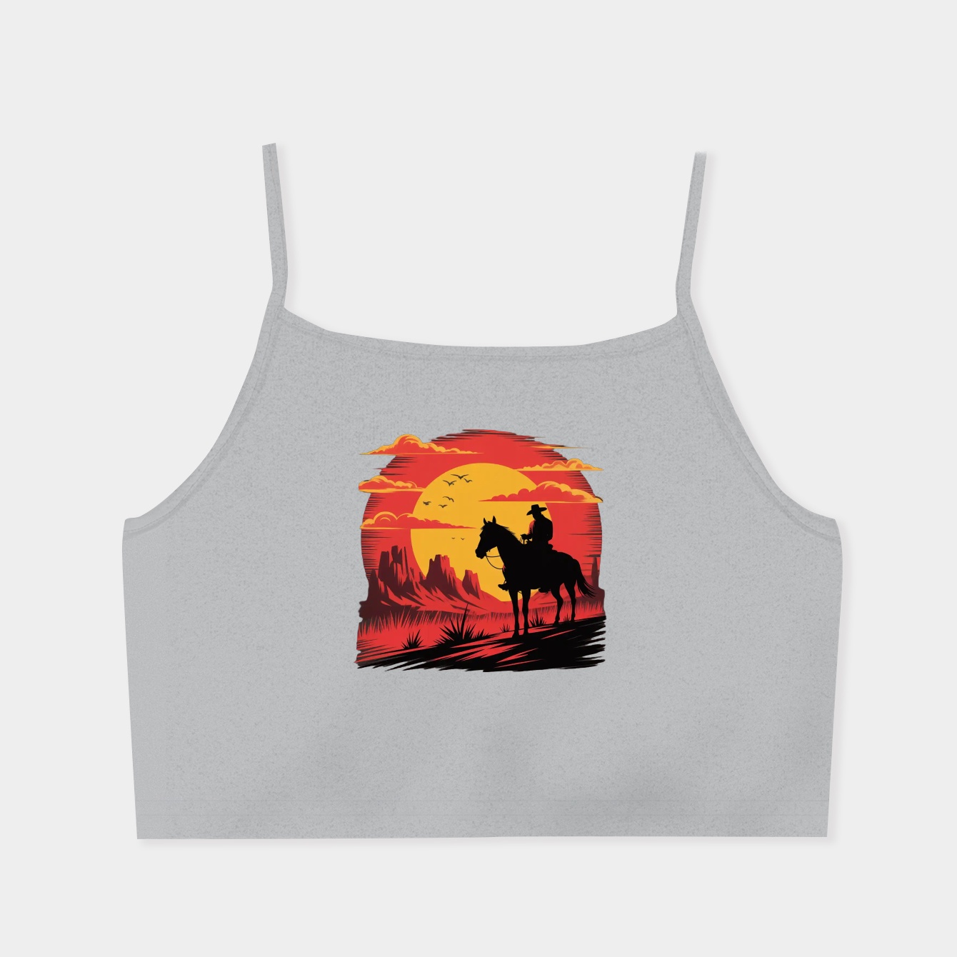 Red-Logo Poster Women's  Spaghetti Strap Tank Top
