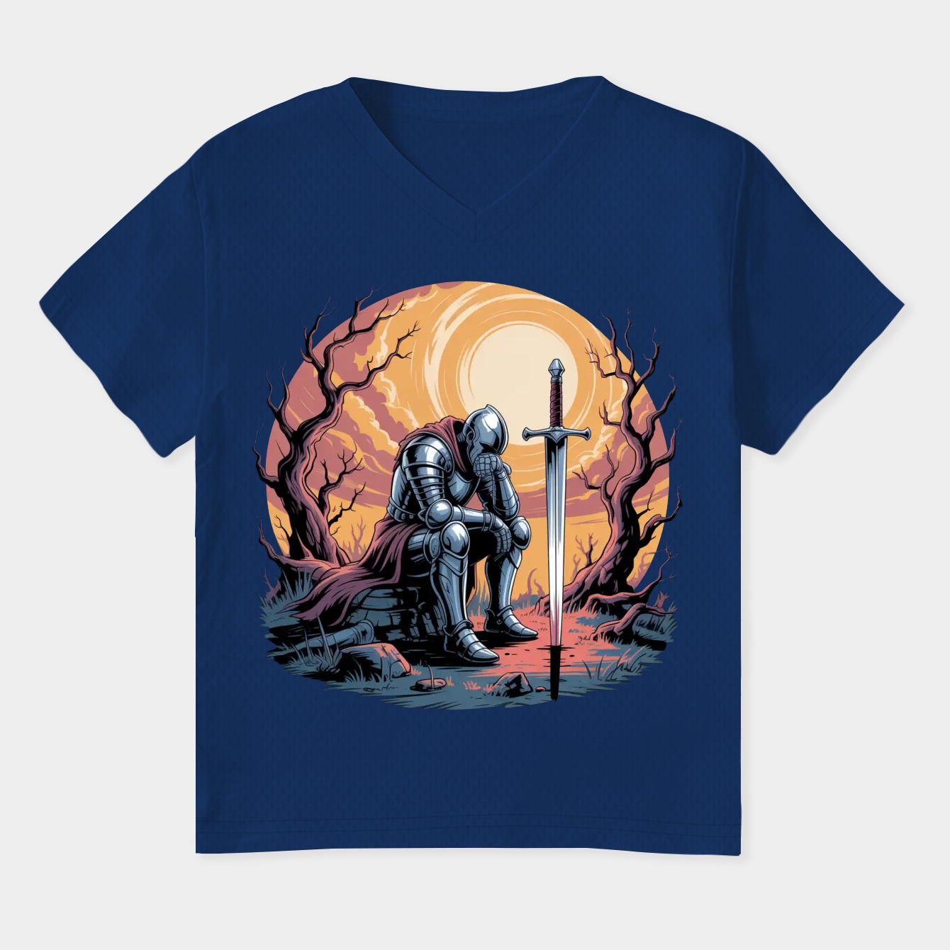 Dark Soul Women's Plus Size V-Neck T-Shirt