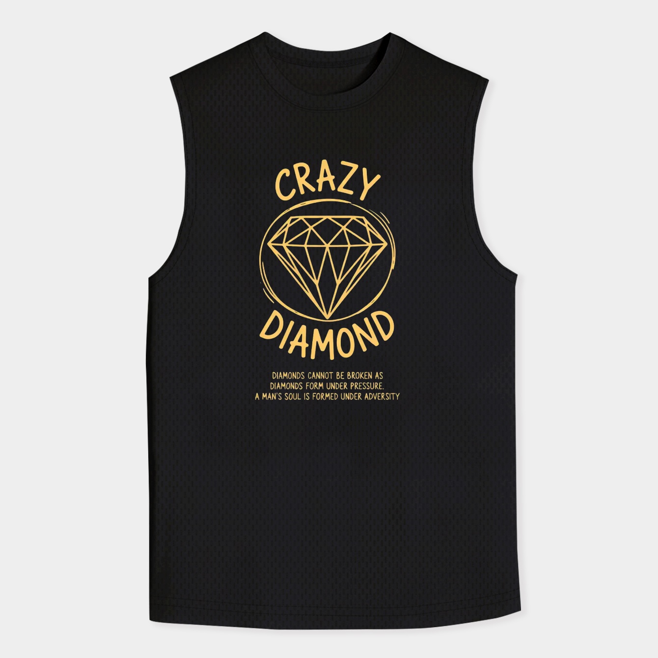 Crazy diamonds Quote Men's Tank Top