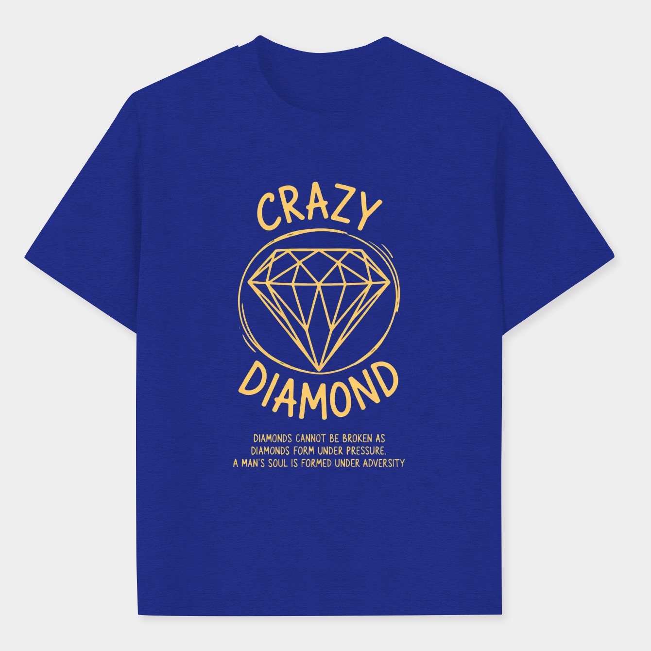 Crazy diamonds Quote Men's Performance Athletic T-Shirt