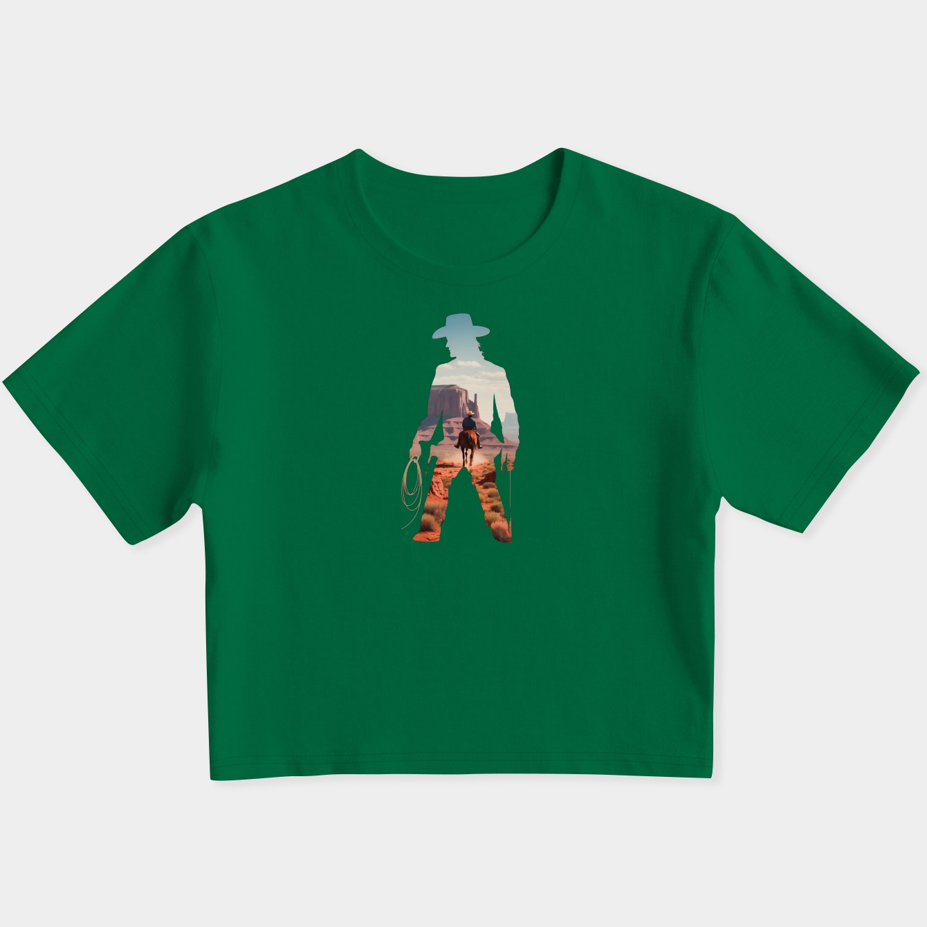 Cowboy Women's Slim Fit Baby Tee